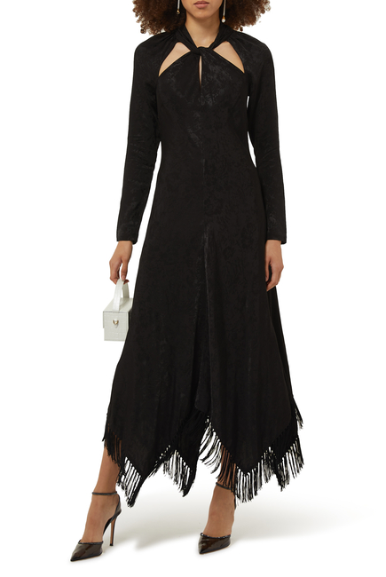 فستان مادلين جاكارد بتصميم منديل